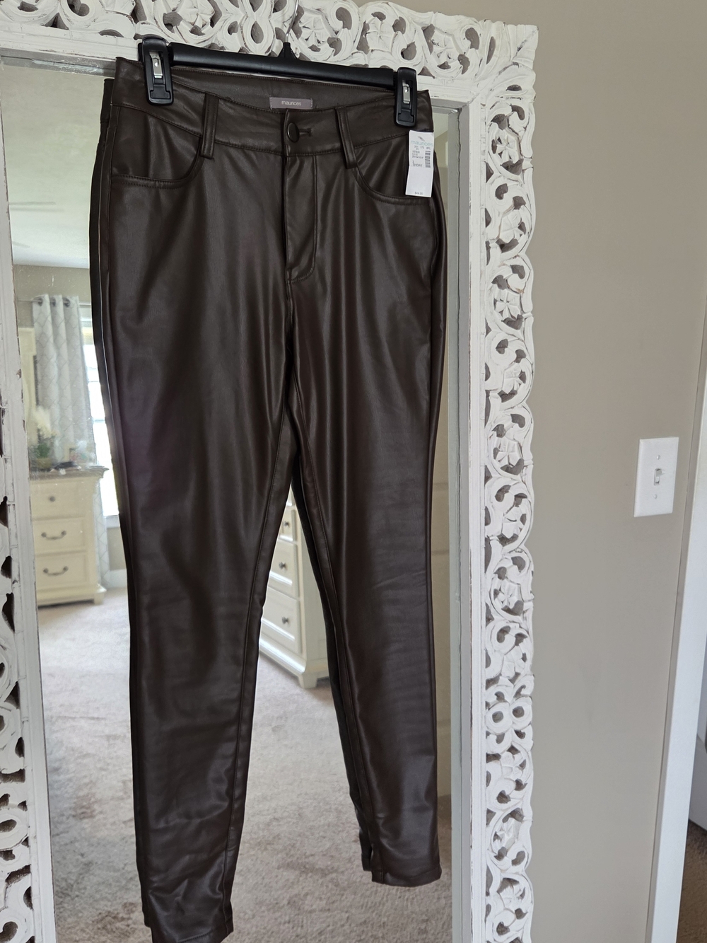 Maurices Faux Leather Skinny Pants - Brown